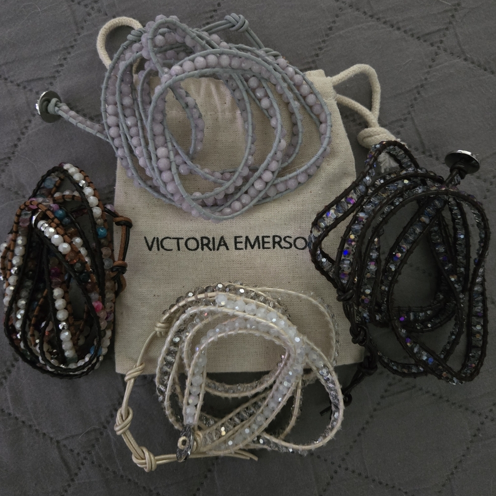4 Retired Victoria Emerson wrap bracelets